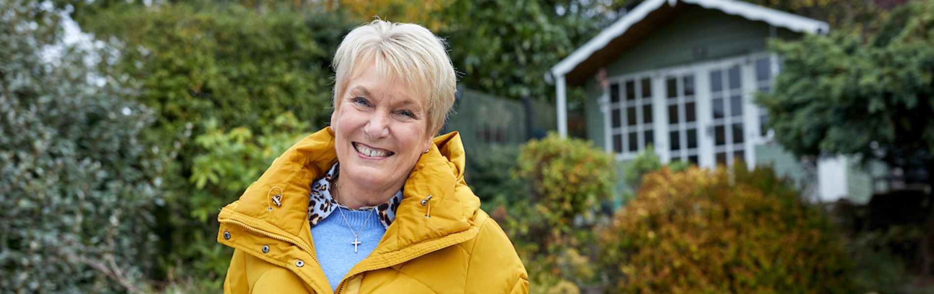 Image of Sue Vincent in her garden