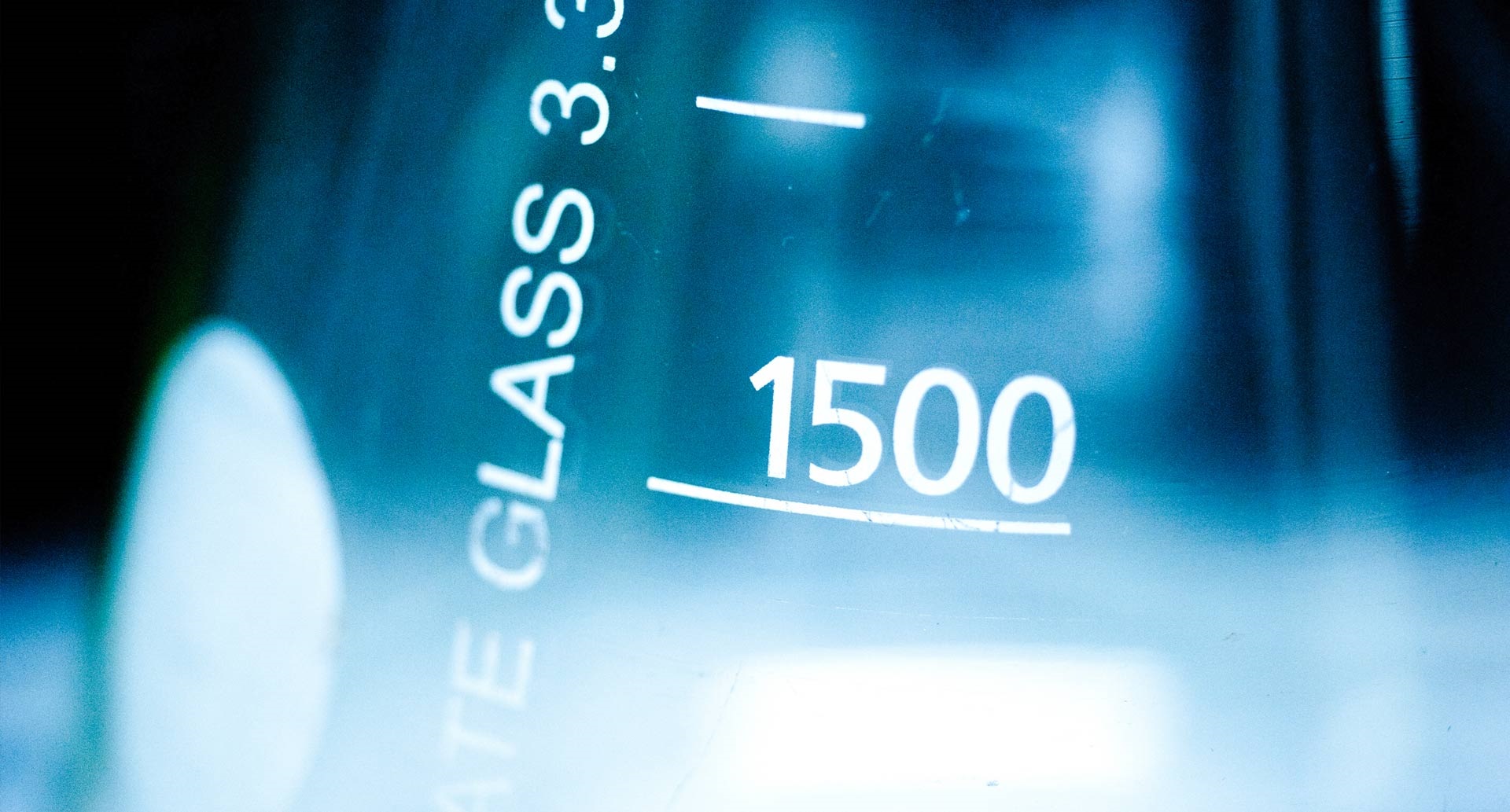 Close up of a laboratory flask