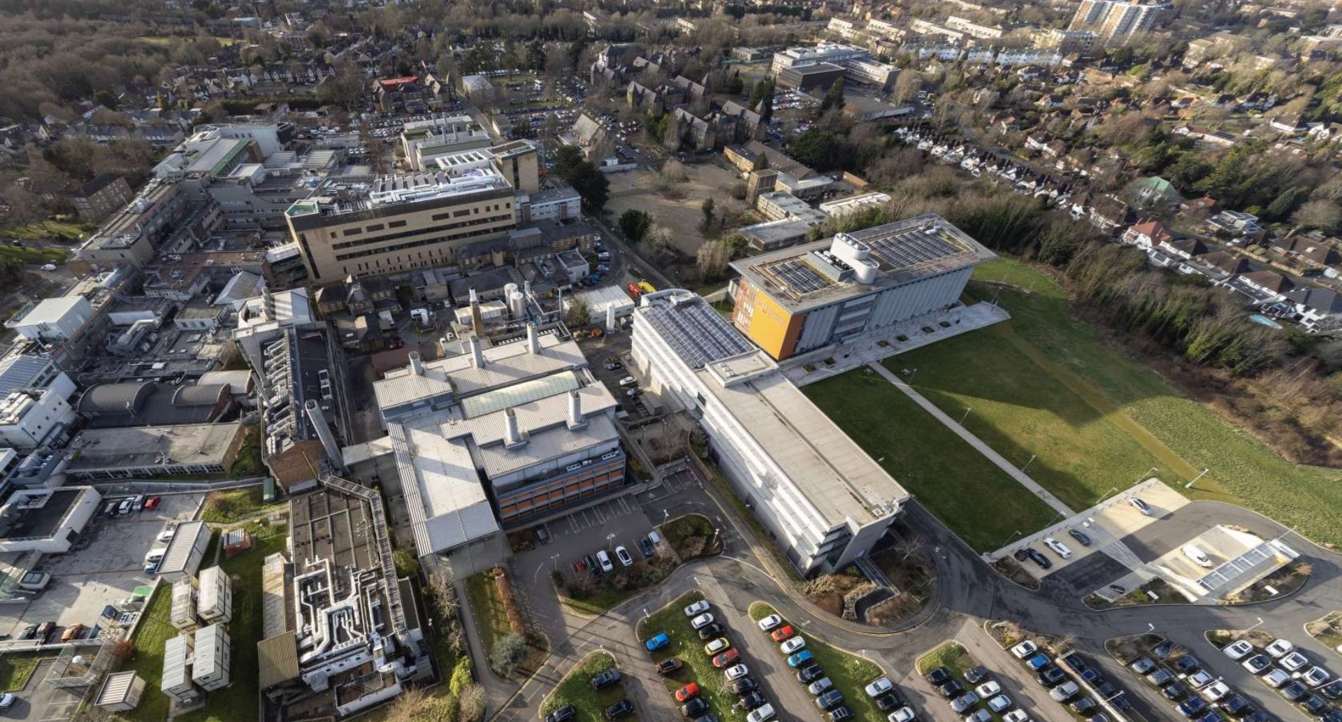 Aerial view of ICR sutton