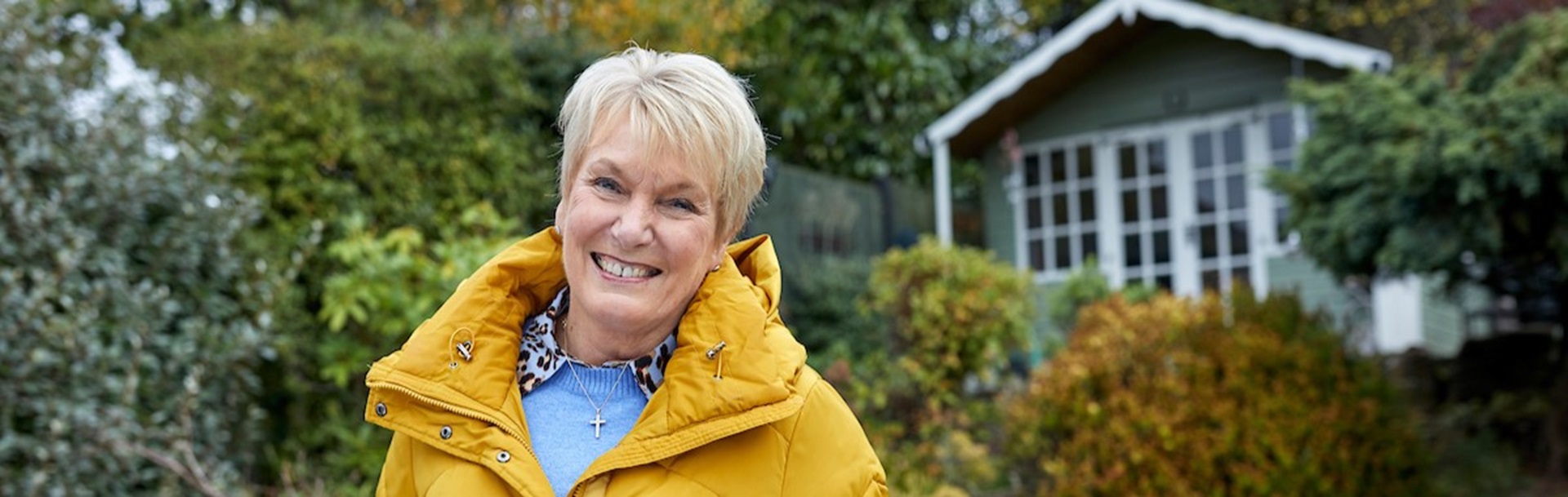 Image of Sue Vincent in her garden