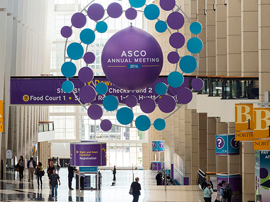 The 2016 ASCO conference entrance hall (photo: ASCO/Todd Buchanan 2016)