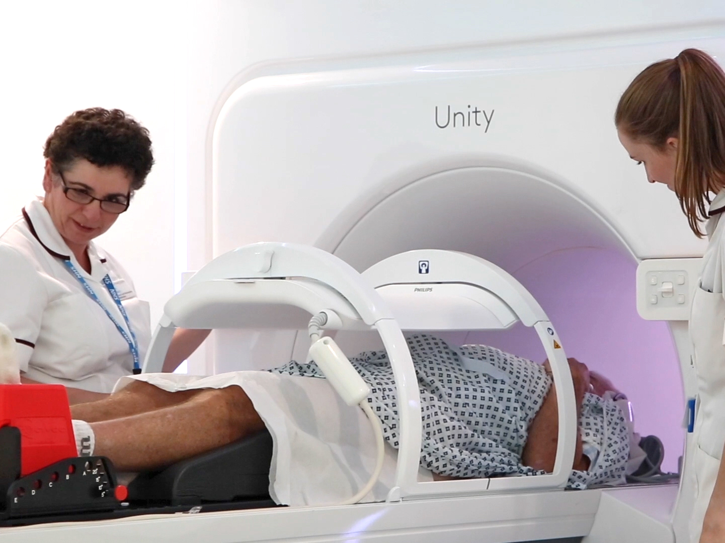 Barry Dolling going inside MR Linac Barry Dolling going inside MR Linac
