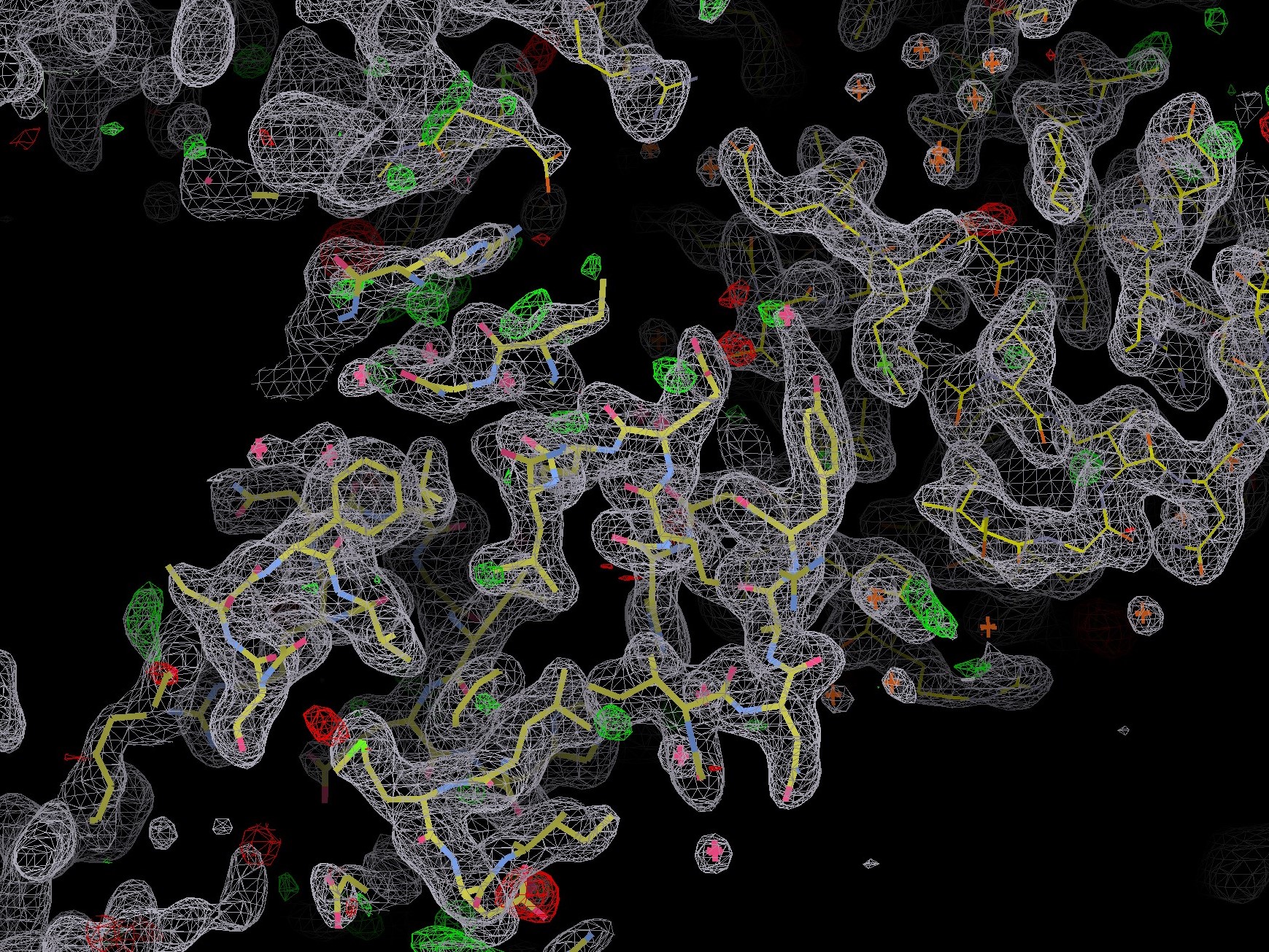 a crystal structure of a protein used for drug design