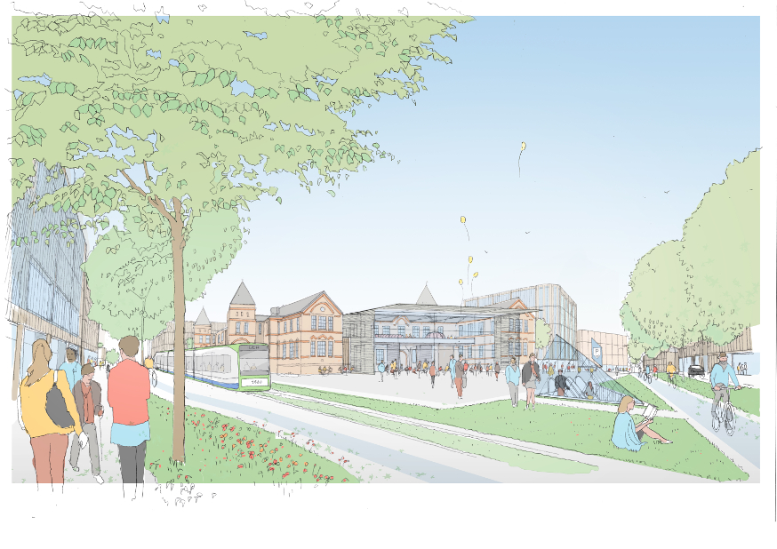 Community Plaza at The London Cancer Hub (artist impression)