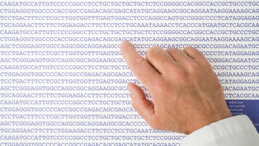 Scientist reviewing a DNA stream. (photo: iStock.com/Claude Dagenais)