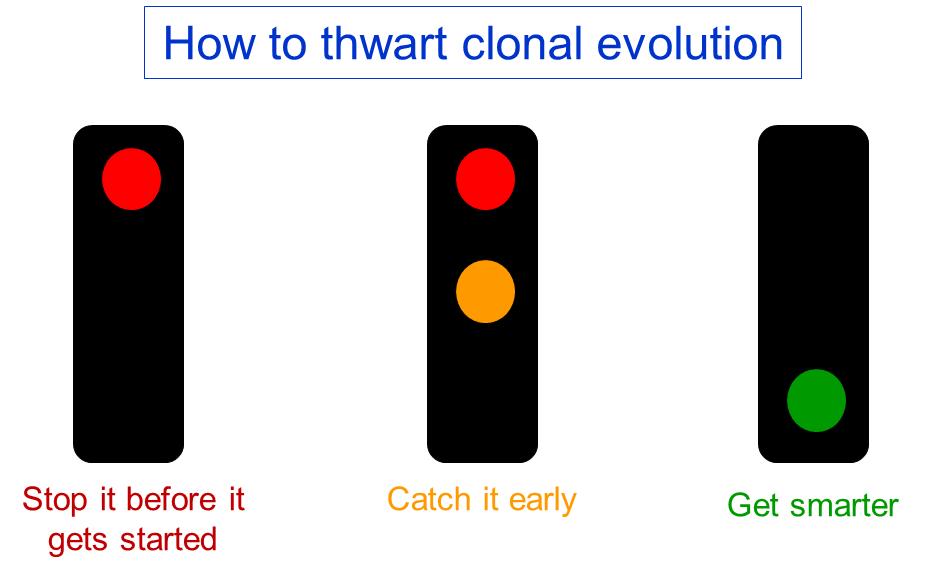 How to thwart clonal evolution