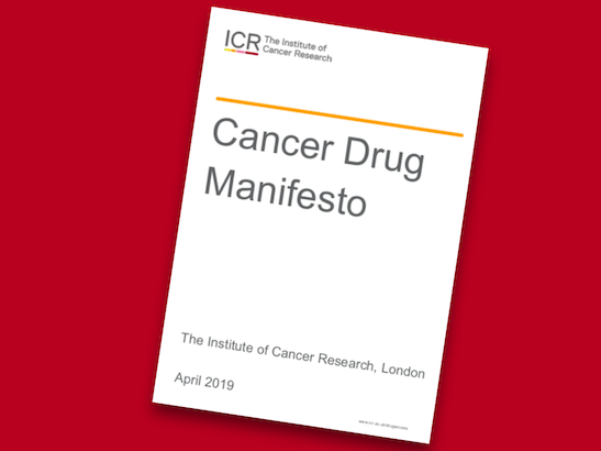 Front cover of ICR Cancer Drug Manifesto