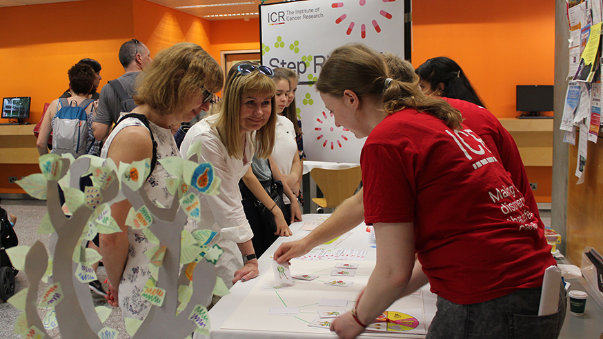 ICR volunteers speak to visitors at the Imperial Festival 2016 stand