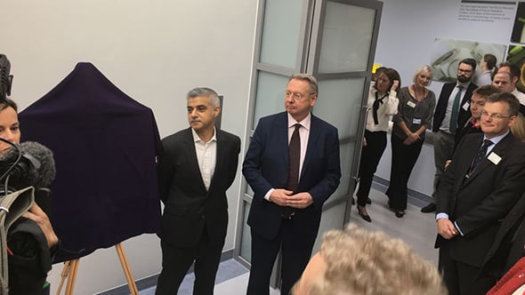 Sadiq Khan, Mayor of London, opens the MR Linac unit