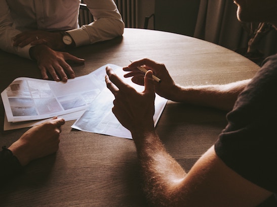 People meeting around a table