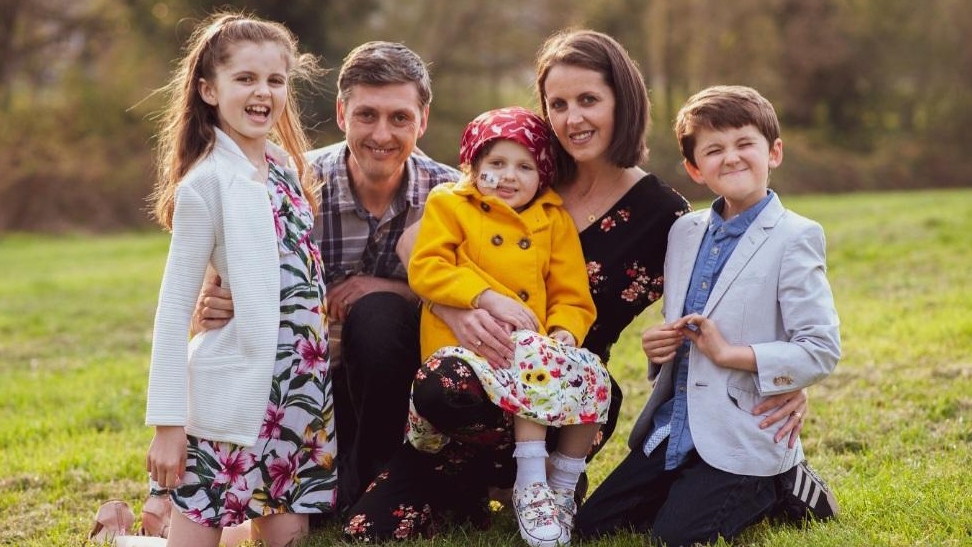 Siobhan Mather and her parents and siblings