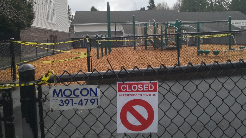 Elementary School closed during COVID epidemic