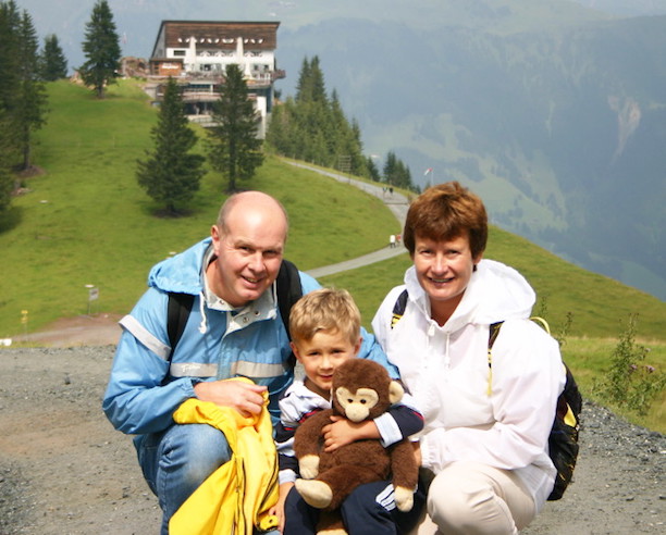 The Capel family - Kevin, Christopher and Karen