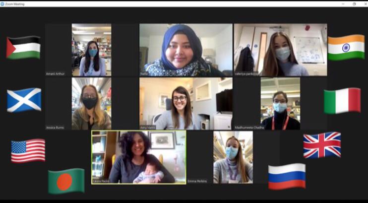 Zoom photo of the Huang Lab Zoom photo of the Huang Lab