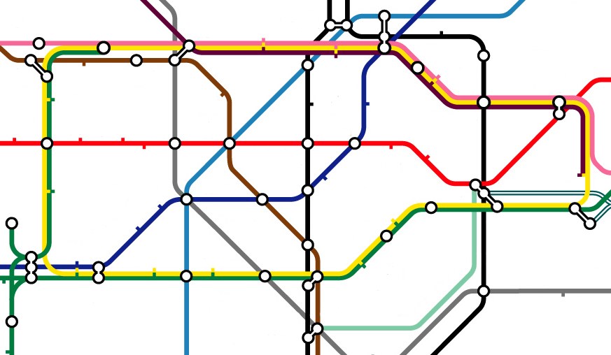 The network and interchanges of the London Underground resemble the robust signalling networks of cells