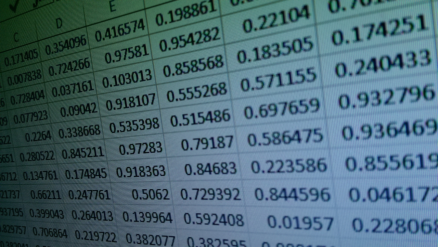 Excel data (Andy Roast for the ICR, 2015)