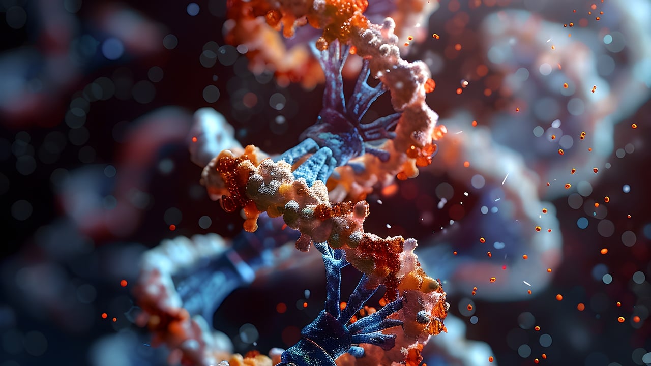 AI-generated DNA. Credit: Ivana Tomášková from Pixabay.