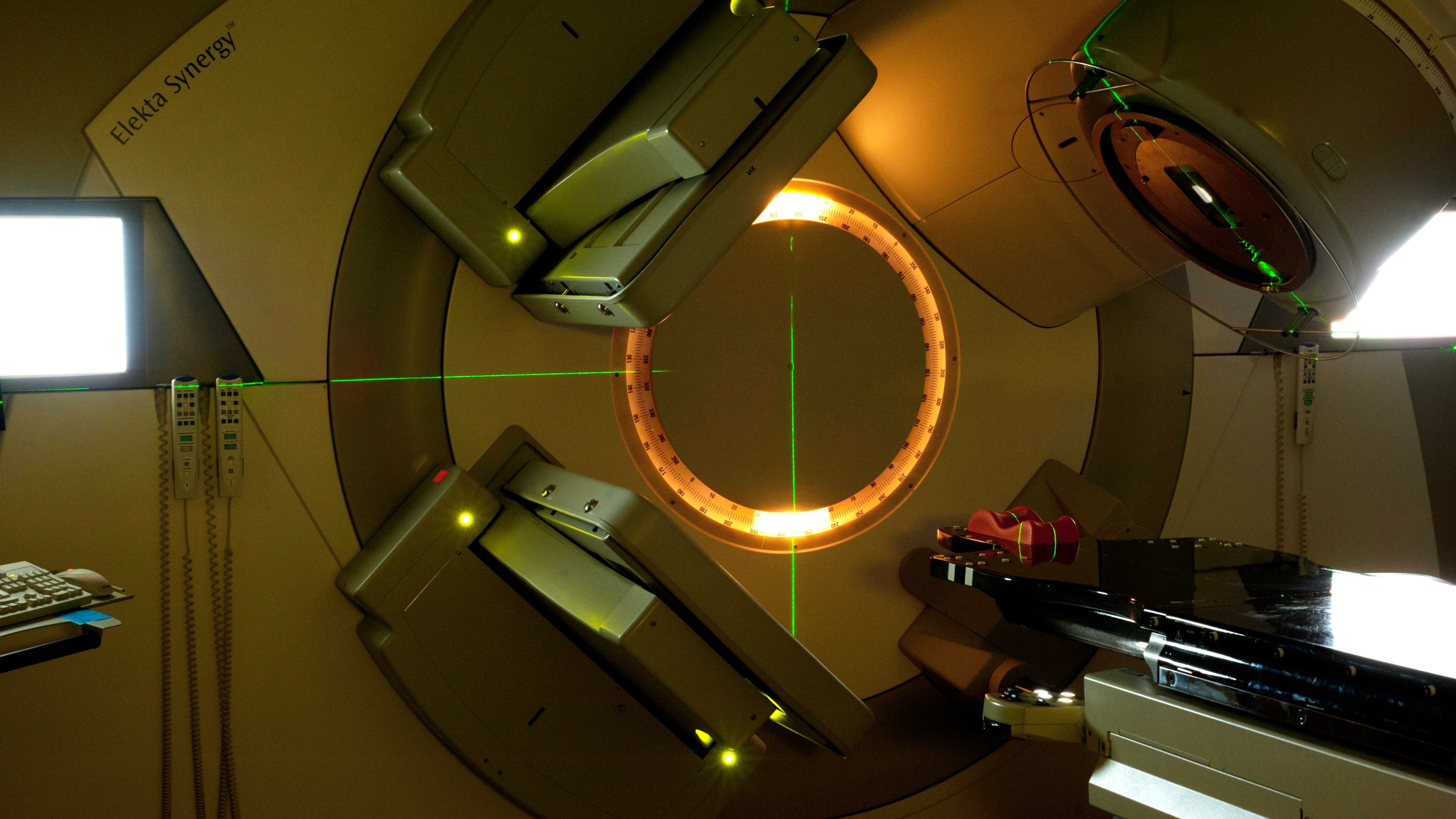 An image-guided radiotherapy (IGRT) machine.