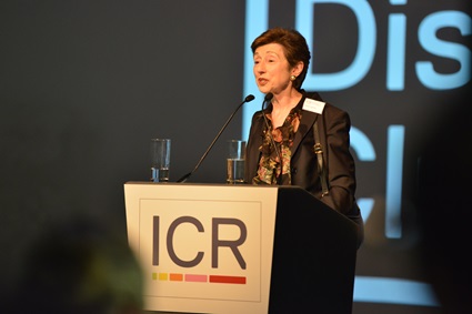 Laura Chapman speaking at an ICR event